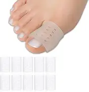 Big Toe Protectors, (10pcs) Gel Toe Caps, Open Toe Sleeves, Breathable Toe Covers for Blisters, Corns, Hammer Toes, Toenails Loss