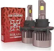 HIKARI WINGS HIKARI 2023 Future 30000LM H13 LED Fog Light Bulbs, 65W Titanova LED, High Lumens Dual Beam LED Kit,6000K Cool White, IP68 Waterproof, Halogen Upgrade Replacement