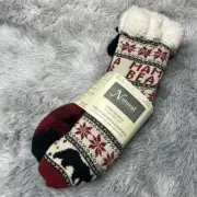Natural Reflections Cabelas Sherpa Lined Fuzzy Warm Socks Cabincore Mama Bear