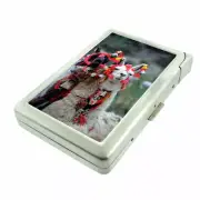 Llamas D8 Cigarette Case with Built in Lighter Metal Wallet