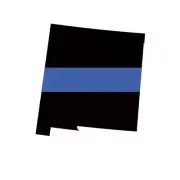 New Mexico State Shaped The Thin Blue Line Sticker