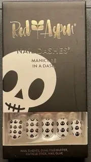 Red Aspen Press On Nails, Short Square, I Spy, Spry