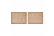2pc Mikasa Rectangular 35 x 45cm Jute Kitchen Dining Table Placemats, Natural