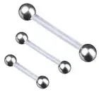 1,2/1,6mm Bioflex Barbell Piercing Rod Eyebrows Piercing Tongue Piercing Z264