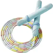 Workout Beaded Jump Rope- Adjustable Skipping Rope Kids | Portable Beaded Jump Rope, Beaded Speed Jump Ropes, Workout Jump Skipping Rope, Gym Jumps Ropes For Kids, Adults, Boys & Girls