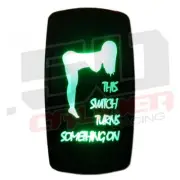 Green On/Off Rocker Switch fits Polaris Phoenix Honda Foreman ATV UTV Truck