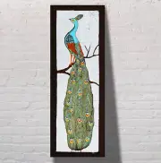 100% Handmade Batik Fabric Wall Hanging , 12x33 Inch
