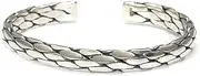[DAZFKJXSPYX] Men Bangles Accessories 925 Sterling Silver 8mm Width Cuff Bracelet For Women Men Retro Jewelry With Gift Box