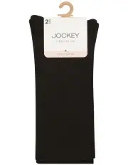 [Jockey] Circulation Crew Socks 2 Pack in Black