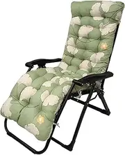 AevQuas Sun Lounger Cushions Only, Rocking Chair Cushion with 6 Ties and Fixed Top Cover, Non-Slip Lounger Pillow, Outdoor, Beach, Porch, Swing, Patio (without Chair),