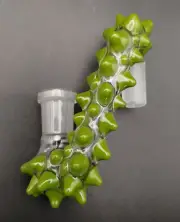 14mm Tree Green (Timber) Glass Drop Down Attachment Adapter