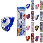 じChildren Kid Flashing Light Up Glow Digital Wrist Watches Gift Flip Up Watch