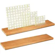 2 Pieces Wooden Ruler Rack Quilting Ruler Rack Organizer Quilting Ruler Holde