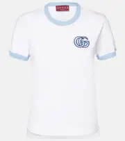 [Gucci] Gucci Double G cotton jersey T-shirt AU 12 white