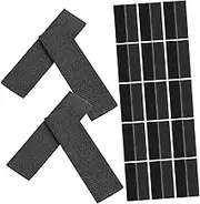 JEWEDECO 50Pcs Self Adhesive Hook and Loop Strips for Shoes Clothes and Hats Strong Adhesive Replacement Tapes Durable Rug Fasteners Easy Peel and Stick Application