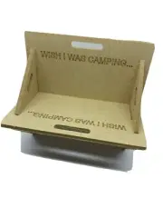 Mini Flat Pack Fire Pit BBQ Novelty Desktop Card Holder Gift Laser Engraved