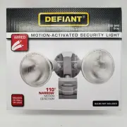 Defiant Wired 110 Degree Narrow Motion Detection Activated Security Light Gray
