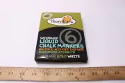 (6-Pk) Thornton's Chalk Markers White Gold Silver 376916