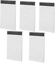 TEHAUX 5 Pack Legal Notepads Lined Memo Pads Ruled Writing Tablets College Ruled Pads Portable Notebooks for Office School Travel