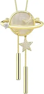 [SLEDEZ] Lady Sweater Chain Women Long Tassel Necklace Sweater Chain