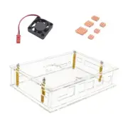 Acrylic Protective Case Fan Heat Dissipation Enclosure Heatsink For Banana F3