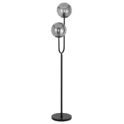 Eterna 2 Floor Lamp, Black, Smoke Glass
