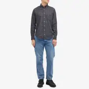 Gitman Vintage Button Down Brushed Tweed Check Shirt