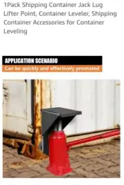1Pack Shipping Container Jack Lug Lifter Point, Container Leveler, Shipping Cont
