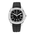 Patek Philippe Aquanaut Watch 39MM Black Arabic Numerals Dial Gem Set