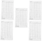 SUPVOX Golf Number Record Tools 5pcs Score Cards Score Paper for Outdoor Sports and Competition