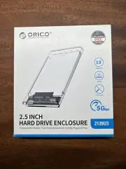 ORICO 2139U3-CR 2.5" Transparent USB3.0 HDD Hard Drive Enclosure Storage Case X2