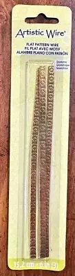 Flat Pattern Wire Geometric 6 in Artistic Wire Gold Color - Brass A361R-104