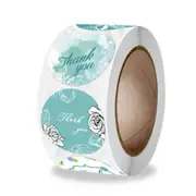 500PCS Watercolor Roses Thank You Sticker Labels Sealing Color Paper Stationery Supply Decoration Scrapbooking Stickers