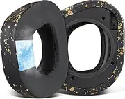 SOULWIT Cooling-Gel Earpads Cushions Replacement for Turtle Beach Stealth 700 Gen 2, 700 Gen2 MAX Wireless Gaming Headset, Ear Pads with Ice Silk Fabric, Noise Isolation Foam - Black Gold