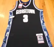 MITCHELL & NESS NCAA GEORGETOWN HOYAS ALLEN IVERSON SWINGMAN BLACK JERSEY SIZE M