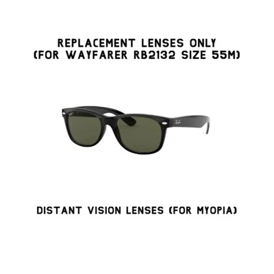 Ray-Ban Wayfarer RB2132 55mm Replacement Lenses Tinted Distant Vision Lenses