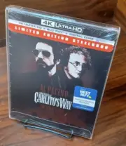Carlito’s Way 4K STEELBOOK (4K+Blu-ray)w/PROTECTIVE SLEEVE-NEW-Free Box Shippin!