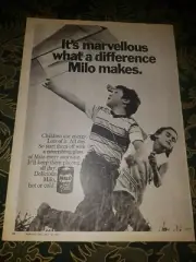 VINTAGE NESTLE MILO SINGLE PAGE ADVERT 1971 WOMANS DAY MAGAZINE