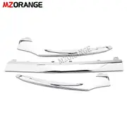 FRONT BUMPER LOWER LIP CHROME TRIM LEFT For Mercedes-Benz Class C W205 2014 2015 2016 2017 2018 Car Body Kit Accessories a set(Chrome)