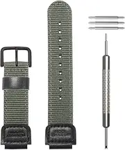 [WRISTARMOR] 18mm Nylon Strap Compatible with Casio AE-1200WH AQ-S810W SGW-300H 400 Leather Repalcement Watch band