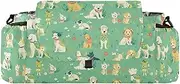 Cartoon Dog Mint Green diaper bag stroller organizer stroller caddy with cup holders mobile phone accesorios para carriolas de bolsa para carreola