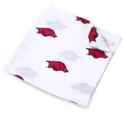 Three Little Anchors Muslin Blanket Arkansas Razorbacks -NWT