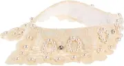 [GLSTOY] Fake Collar Decor for Women Girls Detachable Stand up Collar Trim Pearl Collar Overlay Lace Collar for Blouse Neckline