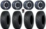 KMC Technic 15" Wheels Blue 30" Tenacity XNR (8ply) Tires Ranger XP 9/1K