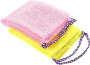 LIFKOME 2pcs Exfoliating Back Scrubber Towels Lightweight Body Exfoliating Cloth for Shower Quick Lather for Travel and Camping