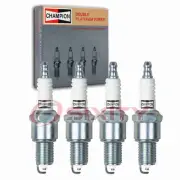 4 pc Champion Double Platinum Spark Plugs for 1977-1978 Nissan F10 1.4L L4 cl