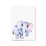 Cute Baby Elephant Nursery Animal Gift Wall Art #1