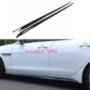 ABS Gloss Black Side Skirt Extension Lip Spoiler kits For Jaguar XE 2017-2019 (for: Jaguar)