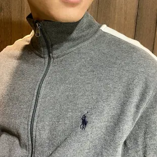 美國百分百【全新真品】Ralph Lauren 棉質立領外套 Polo 夾克 RL 小馬 男 鐵灰色 M/L號 B536