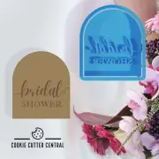 Bridal Shower Arch Cookie Cutter and Embosser - 7.6cm x 6.5cm